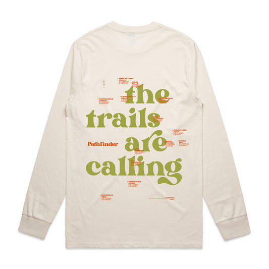 Pathfinder Trails are Calling by moi outside Long Sleeve tee
